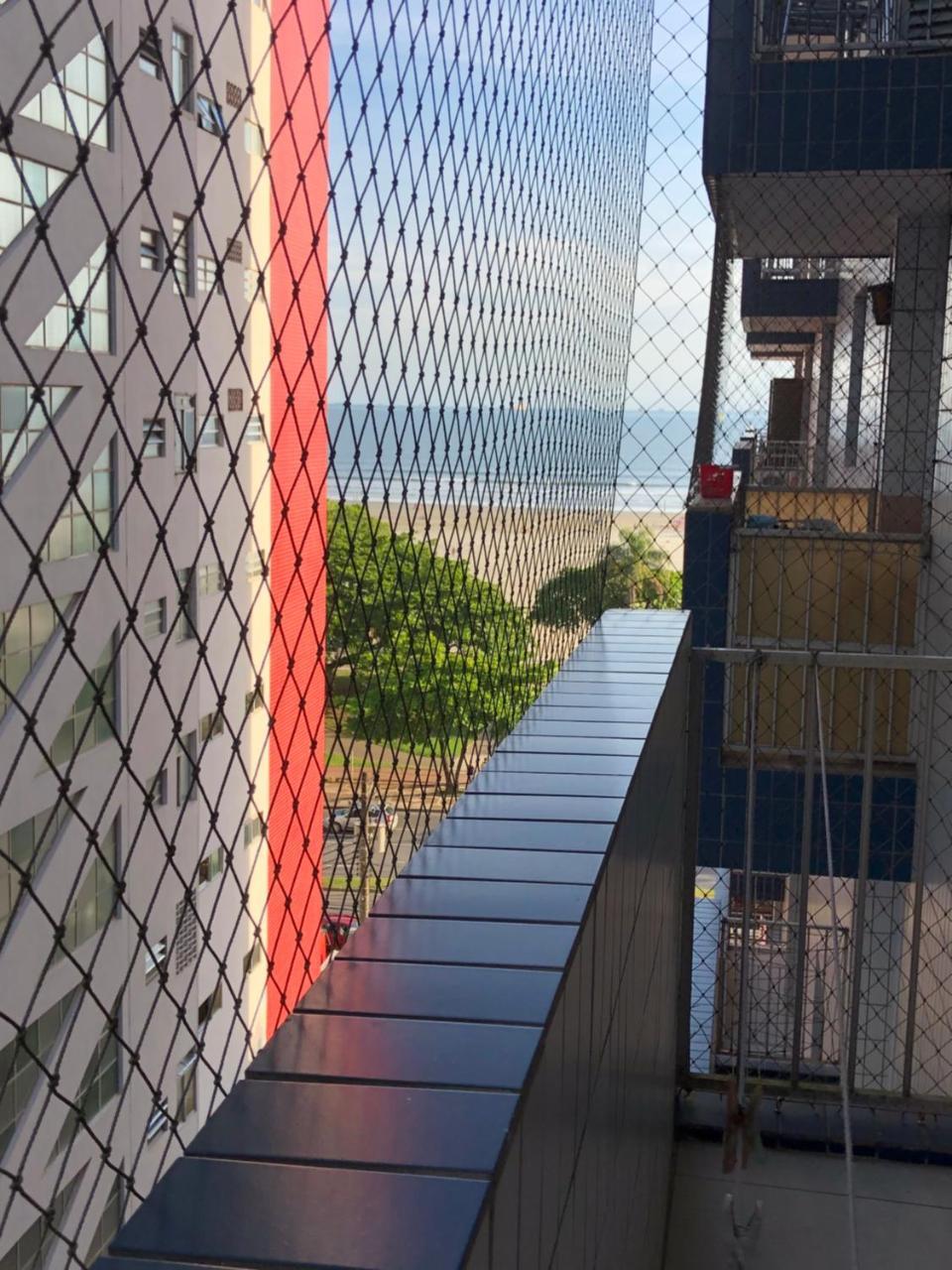 Apto Gonzaga Frente ao Mar Wi-Fi Santos (Sao Paulo) Exterior foto